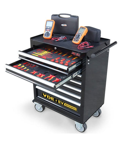 SP Tools SP55956 VDE Electric Vehicle Service Module 7 Drawer Roll Cab
