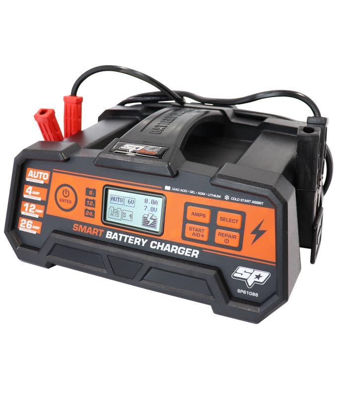 SP Tools SP61086 8-Stage Smart Battery Charger 6 12 24V 26A
