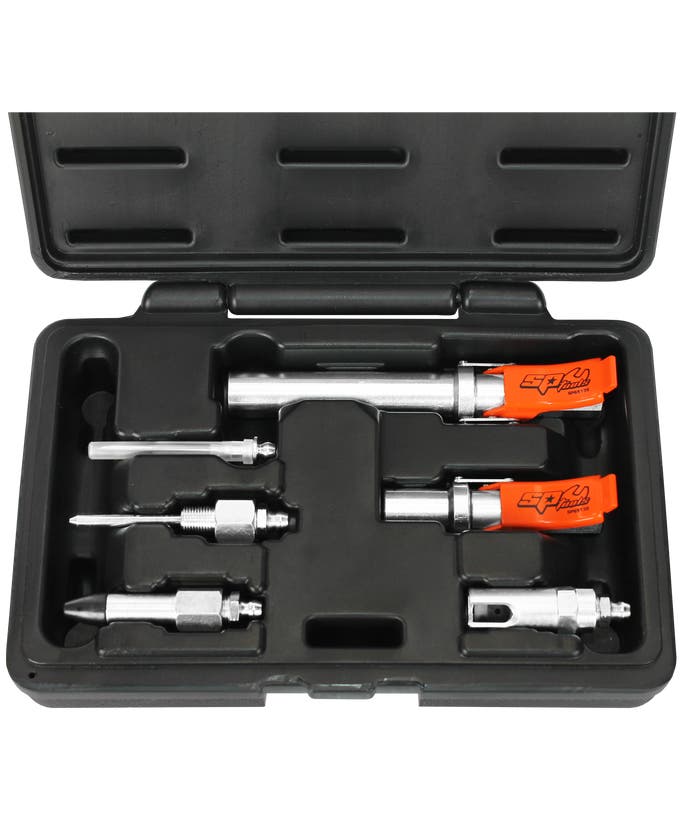 SP Tools SP65140 6pc Grease Gun Quick Connect Coupler and Accessory Kit