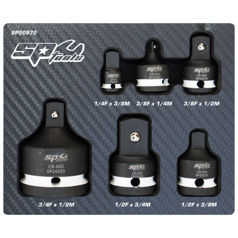 SP Tools SP20972 6pc Impact Adaptor Set