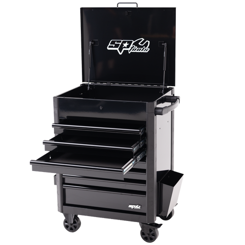 SP Tools SP44530BK 34" USA Sumo 7-Drawer Service Cart Black