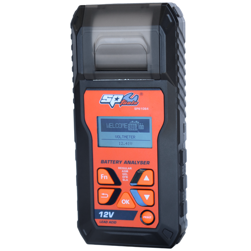 SP Tools SP61064 12V/24V System Tester & 12V Battery Analyser with Printer