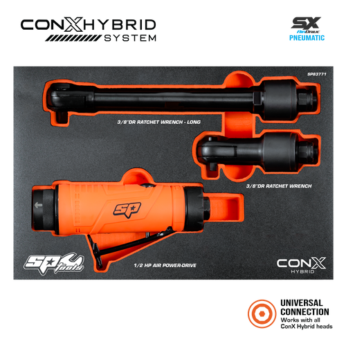 SP Tools SP83771 ConX Hybrid Fastener Air System Kit