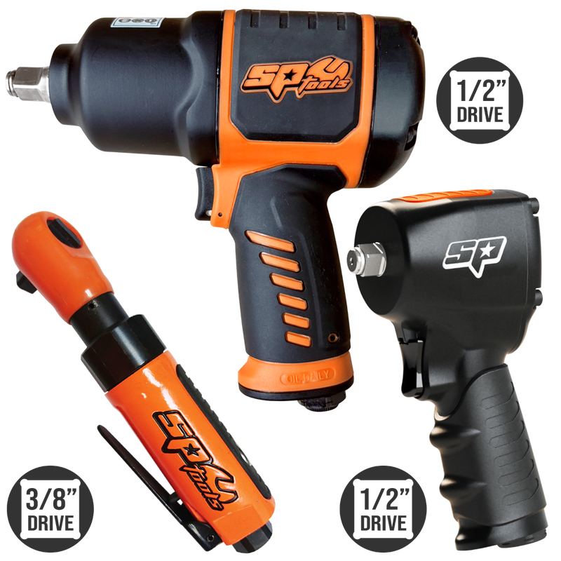 SP Tools SP9892LE 3pc Ultimate Pneumatic Combo Kit