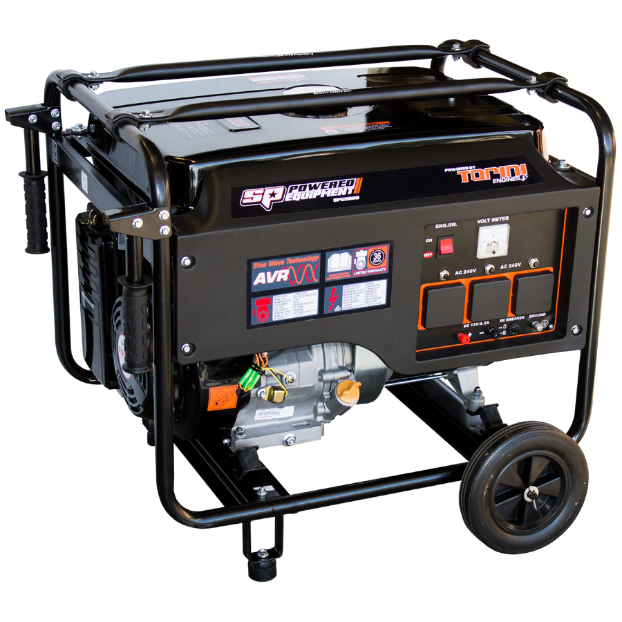 SP Tools SPG8100E 15HP 8.1kVA Industrial Series Generator
