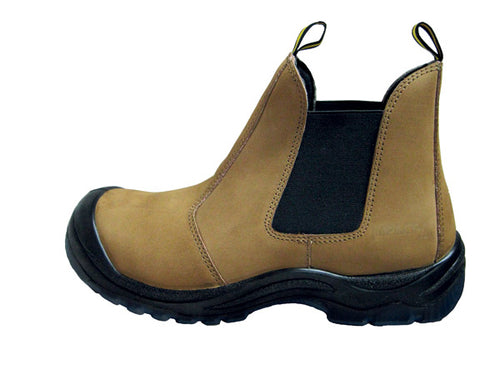 IMPACTA Industrial Pull On Safety Boots-Tan ST3022TAN