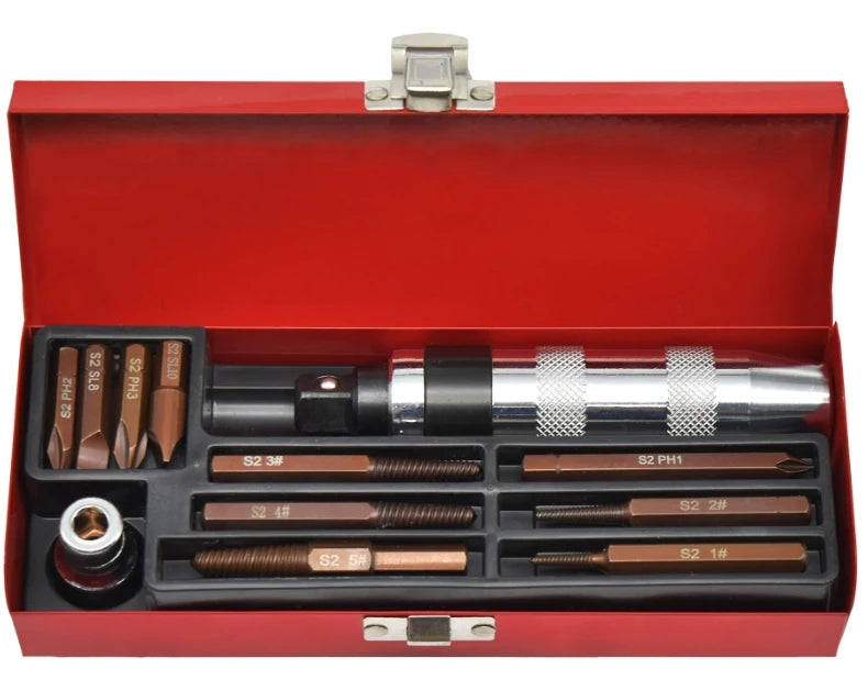 PK Tools 12pc Reversible Extractor & Impact Driver Set - PT30400