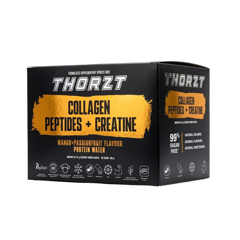THORZT COLLAGEN PEPTIDES + CREATINE PROTEIN WATER 20 SACHETS/BOX