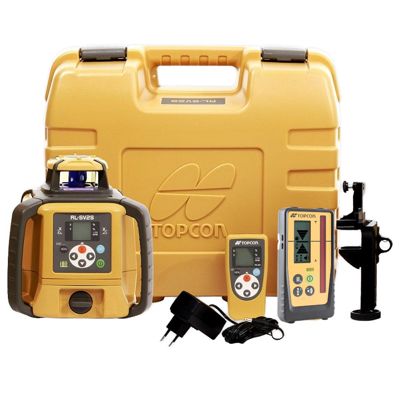 TOPCON RLSV2S Dual Grade Construction Laser Level Rechargeable Premium Kit  313990772