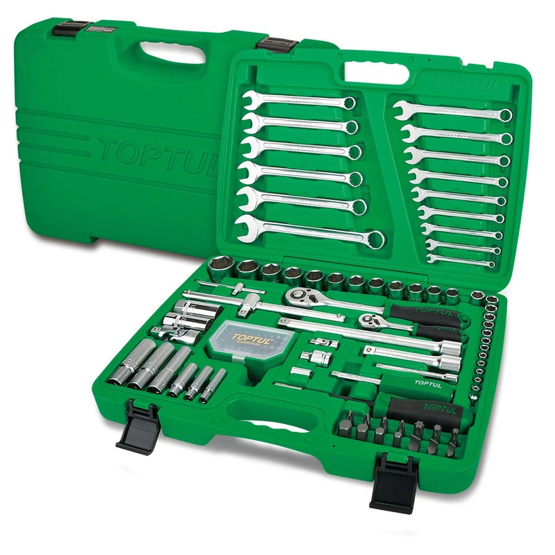 Toptul GCAI106B Professional Grade Flank Socket Wrench Set 6PT 1/4