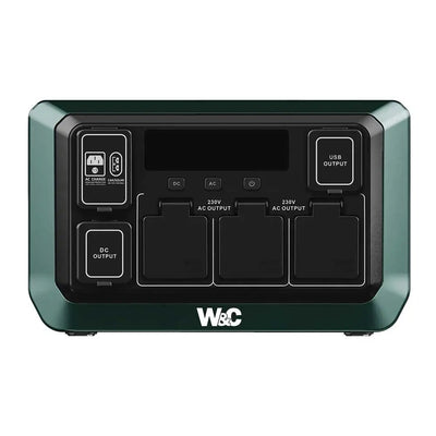 WELLING & CROSSLEY 1200W 1152WH Portable Power StationLiFePO₄ Battery, UPS & Solar Input- WC-BG1200