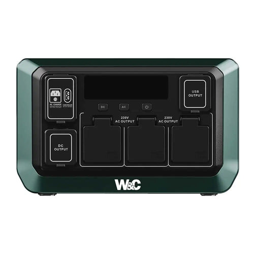 WELLING & CROSSLEY 1200W 1152WH Portable Power StationLiFePO₄ Battery, UPS & Solar Input- WC-BG1200