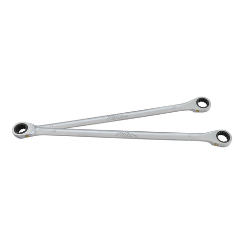 KABO Extra Long Flat Ratchet Wrench Extension Set 2 Piece XLB2-MET