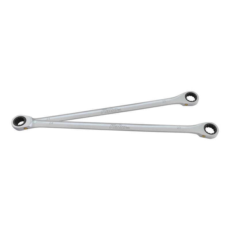 KABO Extra Long Flat Ratchet Wrench Extension Set 2 Piece XLB2-MET