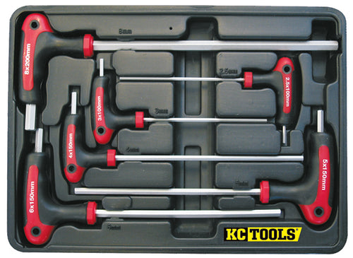 KC Tools KC A13070 6PC T HANDLE HEX KEY SET METRIC IN BLOW MOULDED CASE