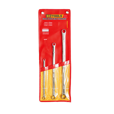 KC Tools KCA13158 3PC EXTRA LONG RING SPANNER SET