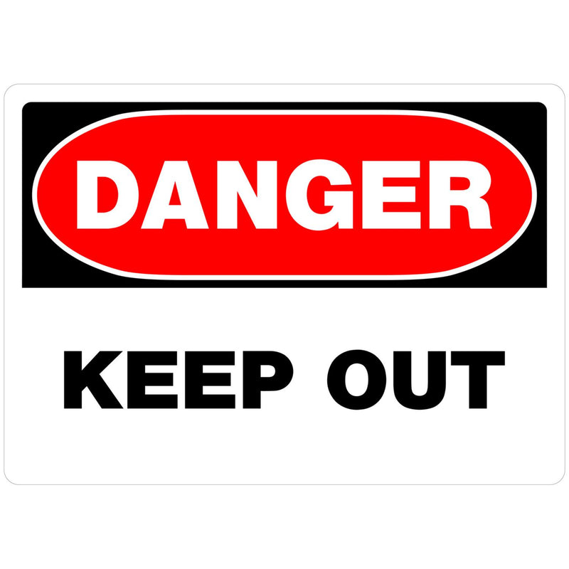 DANGER KEEP OUT SIGN 24DP
