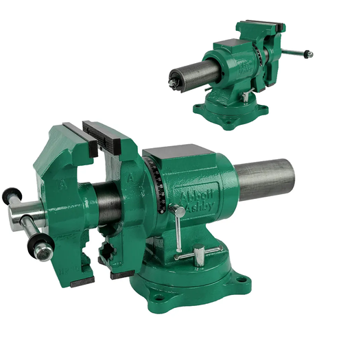 ABBOTT & ASHBY 125MM 5" Universal Bench Vice With Quick Release-Swivel & Pipe Vice