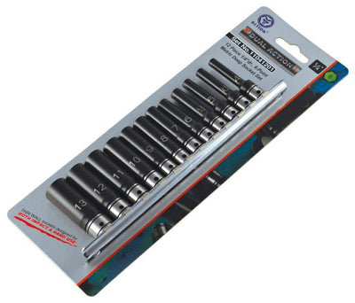 ACTION Dual Impact/Standard Sockets On Rail-1/4