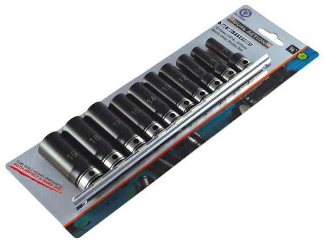 ACTION Dual Impact/Standard Sockets On Rail-3/8