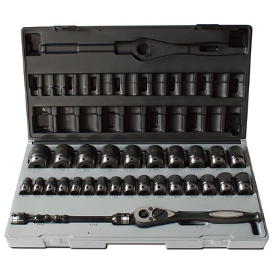 ACTION Dual 6point Impact/Standard Socket Set-1/2