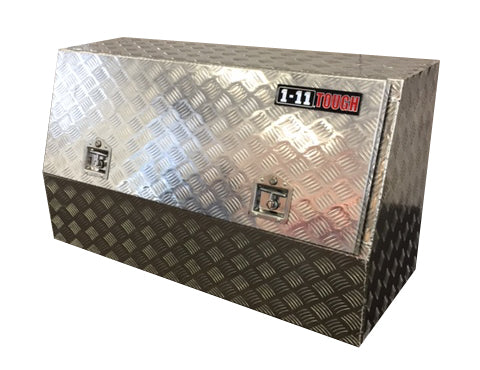 1-11 - AL1500 Aluminium Checker Plate One Tonner Truck Toolbox (1500mm wide)