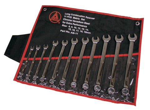 AJAX Extra Long Combination Spanner Set-11pce AS11