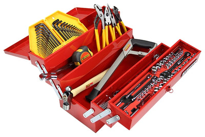 KC TOOLS 115 Piece Tool Kit in Cantilever Box ATK115
