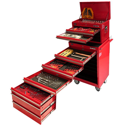 KC Tools ATK338BB 338pce Combination Roller Cabinet and Chest Tool Kit With Insert Trays