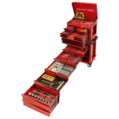 KC Tools ATK409BB 409 Piece Tool Kit in Combination Roller Cabinet and Chest with HDFI Trays