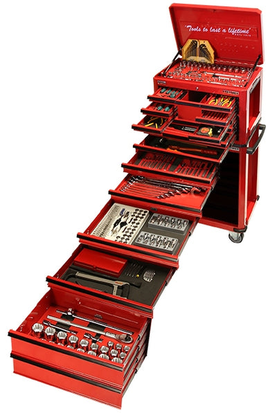 KC Tools ATK523DBB 523 Piece Tool Kit in Combination Roller Cabinet and Chest with HDFI Trays