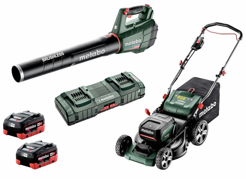 Metabo 18V Brushless Cordless Garden Mower & Blower Kit - OPE