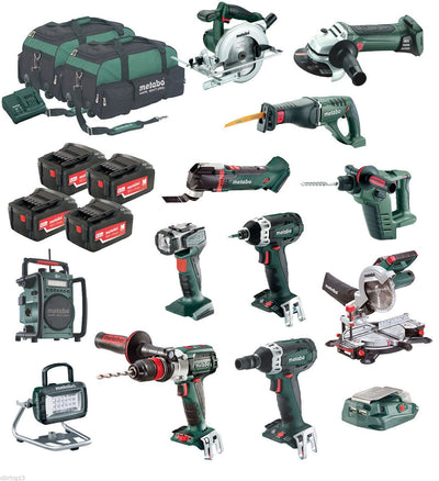 Metabo AU68500010 18v 13PC Ultimate Mega Brushless Cordless Combo Kit