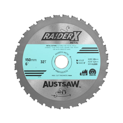 AUST SAW RaiderX Metal Blade 150mm x 20 x 32T