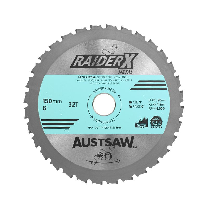 AUST SAW RaiderX Metal Blade 150mm x 20 x 32T
