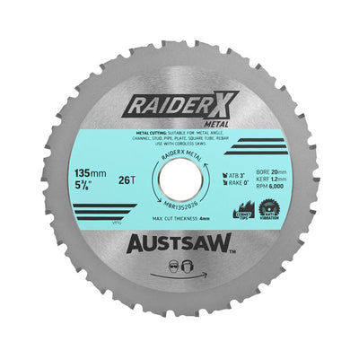 AUST SAW RaiderX Metal Blade 135mm x 20 x 26T