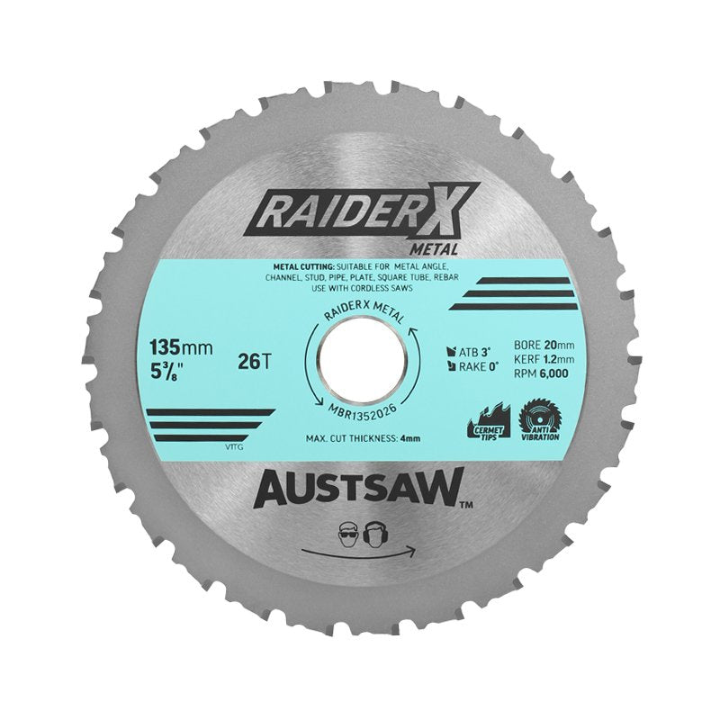 AUST SAW RaiderX Metal Blade 135mm x 20 x 26T