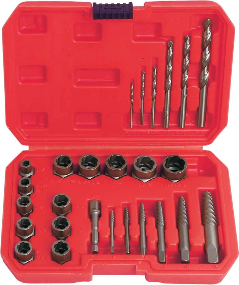 PK Tools 26pc Screw & Bolt Extractor and Drill Bit Set - PT53106