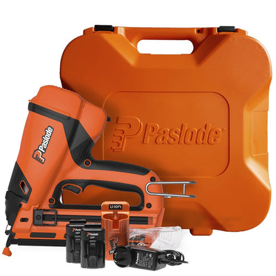 Paslode B20722 Gas 16Ga 32-63mm Impulse Trimaster Angled Bradder Fixing Gun  2x Batt