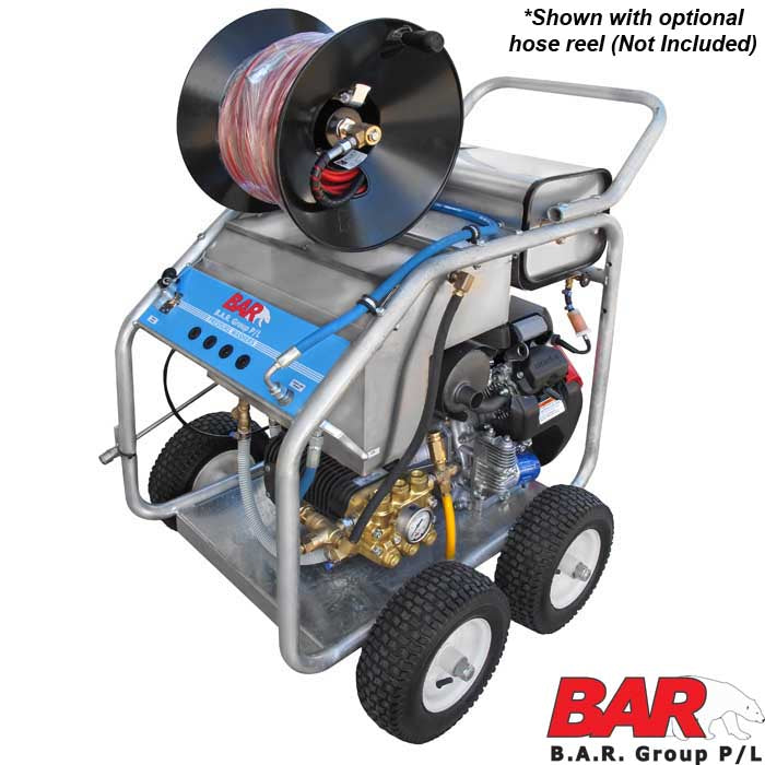 BAR Petrol Water Pressure Washer- Honda Powered Pressure Cleaner - 5000 PSI @ 26LPM