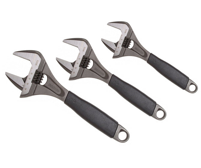 Bahco 9031.9033.9035 Ergo Series Wide Mouth Shifter Wrench Combo Set-8