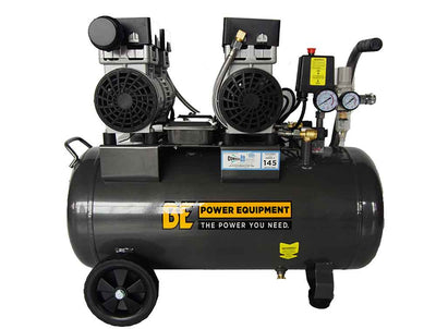 BAR BE Direct Drive Twin Motor Oil Free Silent Air Compressor-50ltr