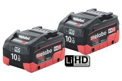 Metabo 18V 10.0Ah Battery Twin Pack