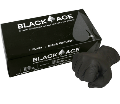 MAXISAFE Black Ace Nitrile Tradie Gloves- GNB205