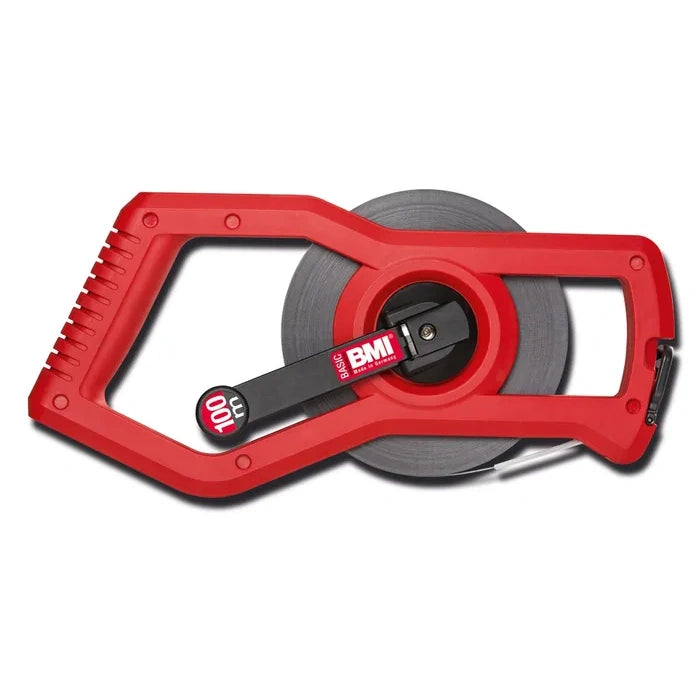 BMI 50m Open Frame White Enamel Steel Measuring Tape BMI501-050