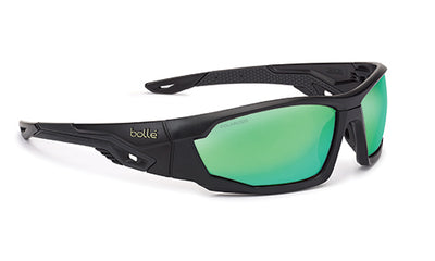 BOLLE Tradie Safety Glasses Green Flash Polarised Lens -Mercuro Series -PSSMERCP