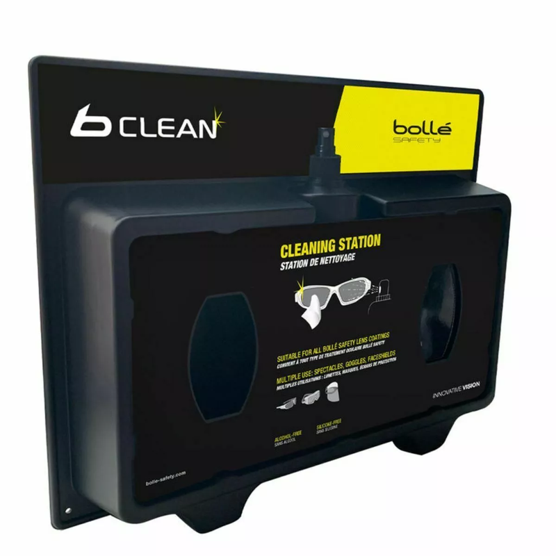 BOLLE B-Clean B600 Plastic cleaning station with 500 ml lens cleaner (spray) + 2x200 tissues