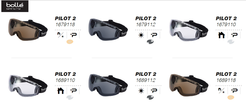 BOLLE Tradie Safety Goggles-Pilot 2 Series