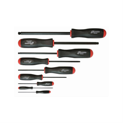 Bondhus Set of 9 Balldriver Screwdrivers Sizes 1.5-10mm 10699