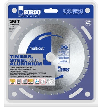 Bordo 7450-10320 Multicut Multipupose TCT Saw Blade-103mm x 20T-Wood,Steel,Plastic,Aluminium
